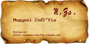 Megyesi Zsófia névjegykártya